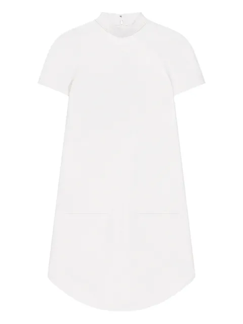 Courrèges high-neck pocket-detail dress White 325CRO681WO0143