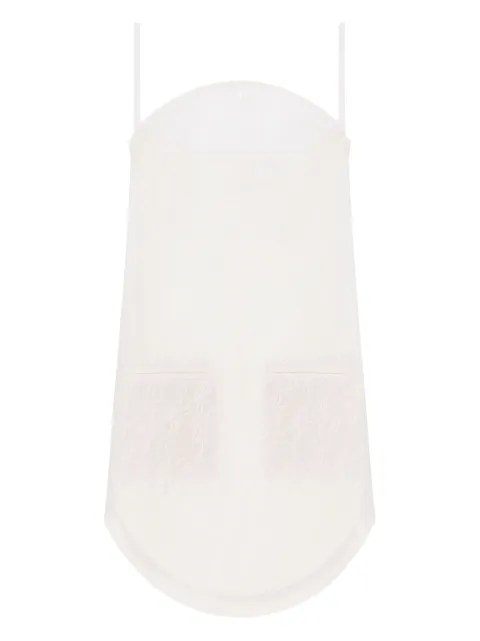 Courrèges lace-embroidered mini dress White 325CRO684PA0135