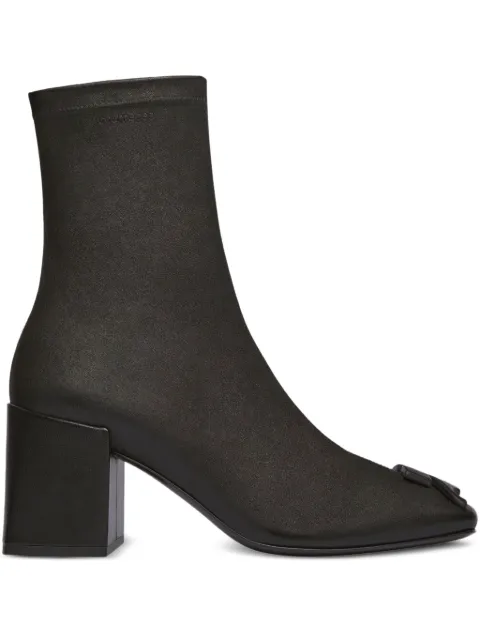 Courrèges 70mm Reedition chunky-heel ankle boots Black 325SAB021AG0034