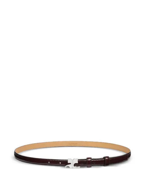 Courrèges AC-buckle leather belt Red 325ACE021CR0043