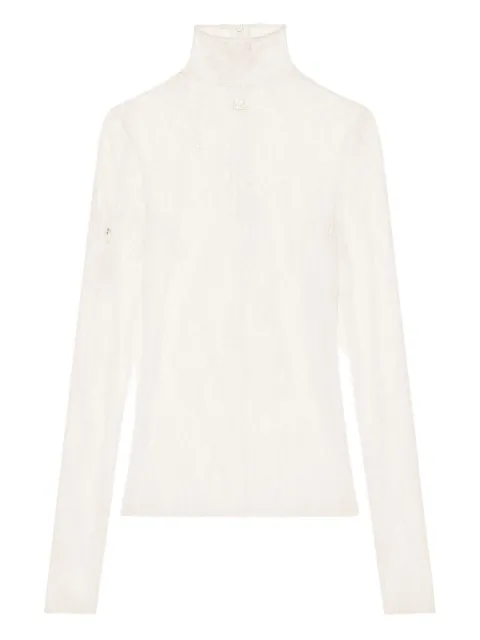 Courrèges lace turtleneck top White 325CTO444PA0132
