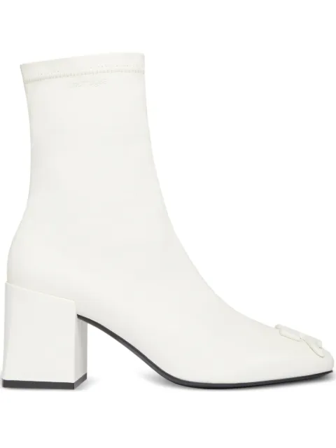 Courrèges 70mm block-heel ankle boots White 325SAB021AG0034
