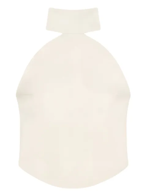 Courrèges Ellipse high-neck sleeveless top Neutrals 325CTO456PL0159
