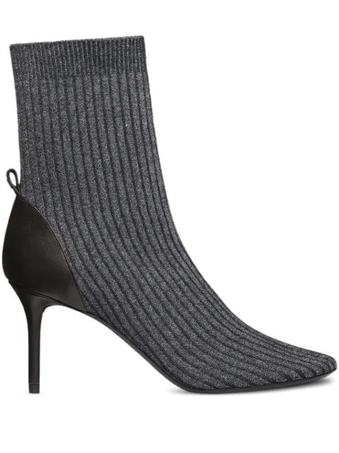 Courrèges ribbed-knit ankle boots Grey 325SAB043FI0073