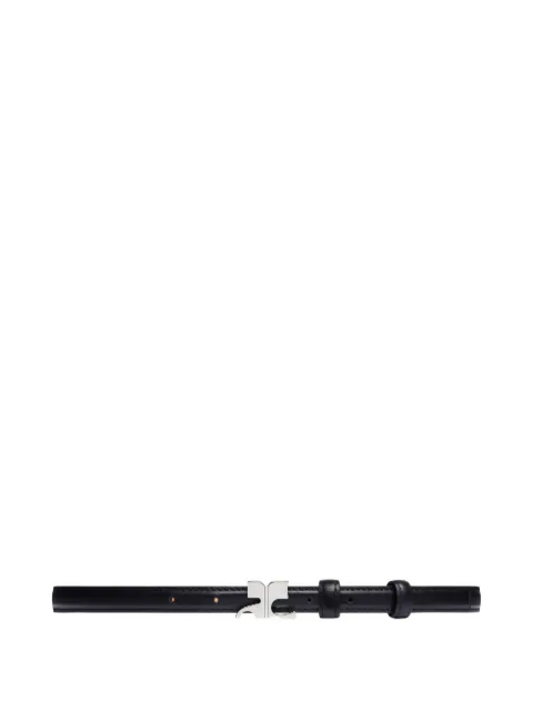 Courrèges leather buckle belt Black 325ACE021CR0065