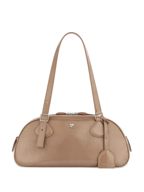 Courrèges medium Friday leather shoulder bag Neutrals 325GSA191CR0043