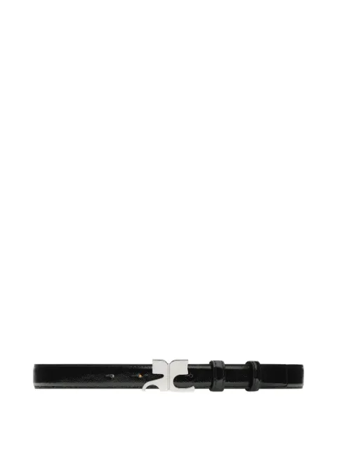 Courrèges buckle leather belt Black 325ACE020CR0043