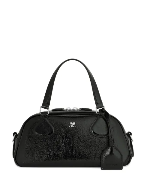 Courrèges Friday leather top-handle bag Black 325GSA167CR0043