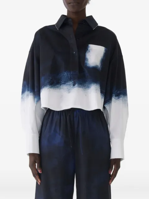 Jason Wu Collection ombré-print shirt Blue P2502002B