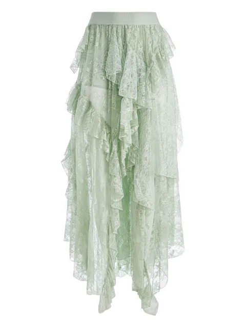 alice + olivia Karys asymmetric skirt Green CC506L66313