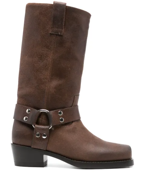 Paris Texas 45mm buckle-strap leather boots Brown PX662XVTVT