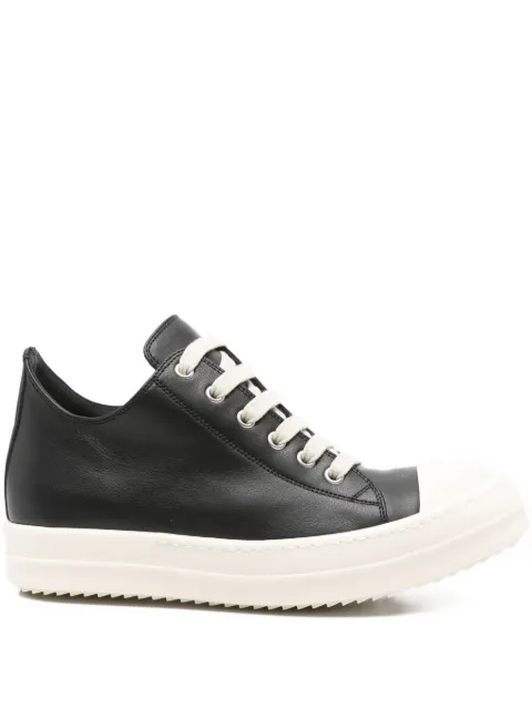 Rick Owens leather lace-up sneakers Black RP02E4891LCO