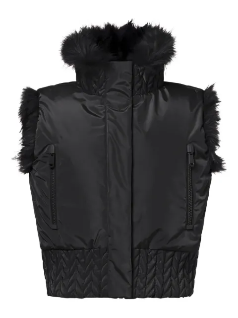 Goldbergh Yara reversible faux-fur hooded gilet Black GB006812549000