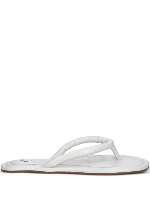 NAKED WOLFE Grenada leather thong sandals White GRENADAWHITELEATHER