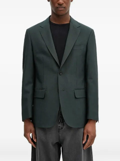 WACKO MARIA two-button notch-lapel blazer Green 24FWWMOSU06