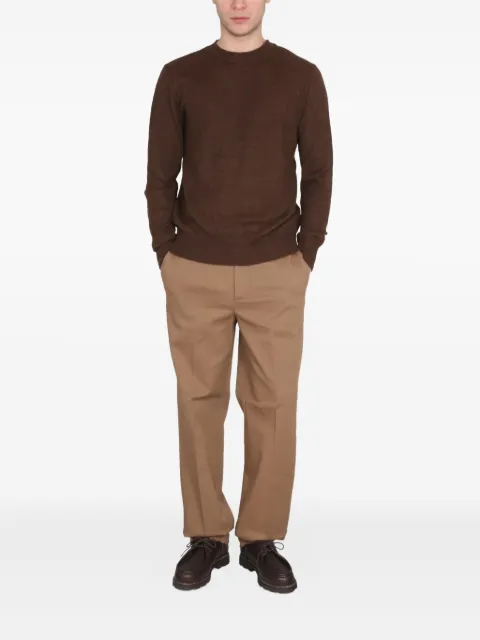 Department 5 cotton-blend straight-leg trousers Neutrals UP0352TS0096062