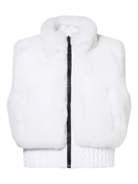 Goldbergh Lina faux-fur zip ski gilet White GB006812548000