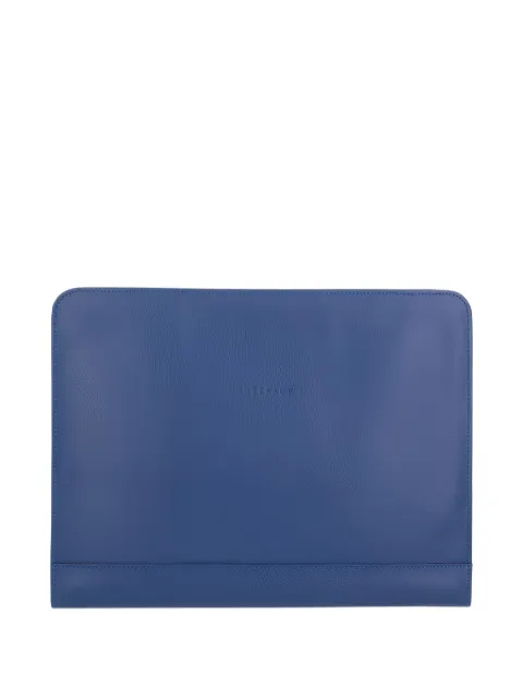 Longchamp leather zip-around tech case Blue 2176021