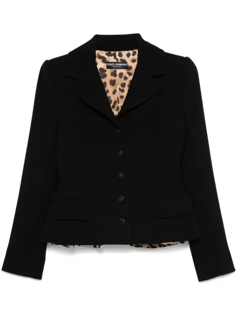 Dolce & Gabbana crepe blazer Black F26AJTGDCL2