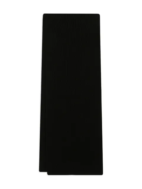 Dolce & Gabbana ribbed knitted scarf Black FXR19TJGME5