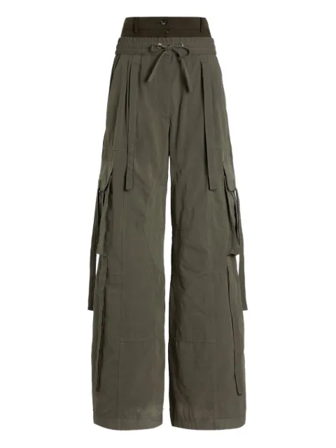 Dolce & Gabbana drawstring cargo pants Green FTDGXTHUMS8