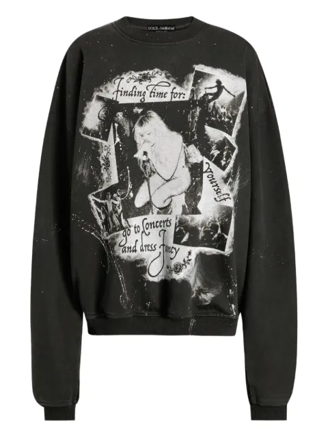 Dolce & Gabbana photograp-print sweatshirt Black F9T02TGDDI9