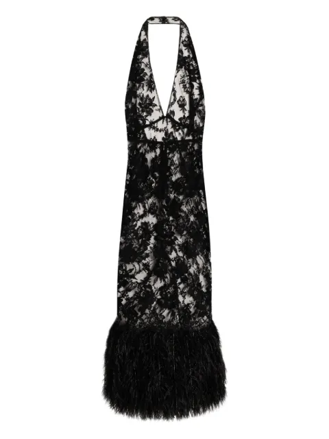 Dolce & Gabbana chantilly lace dress Black F60DFZHLMQJ