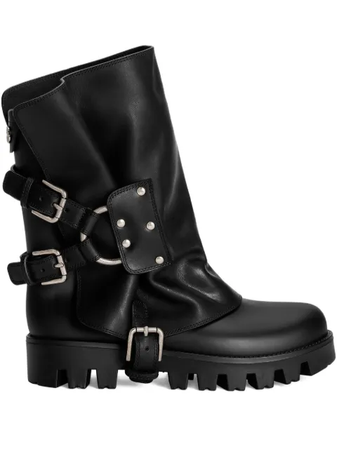 Dolce & Gabbana rubber and calfskin ankle boots Black CT1109AX872