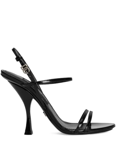 Dolce & Gabbana ankle-strap leather sandals Black CR1923A1037