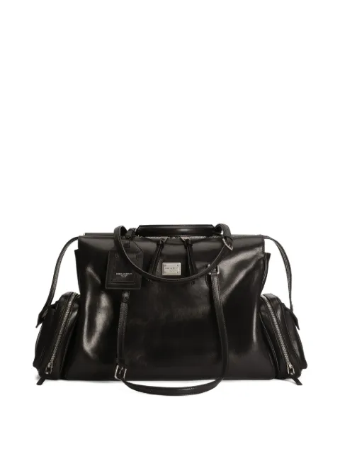 Dolce & Gabbana Vittoria zip pocket tote bag Black BB7863AW118