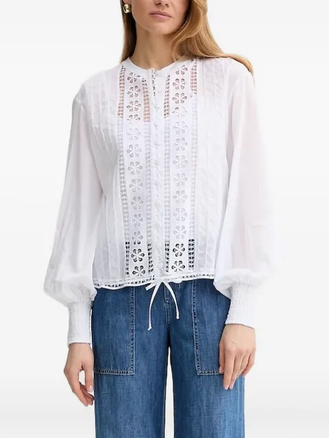 Charo Ruiz Ibiza broderie-anglaise balloon-sleeve top White 251203
