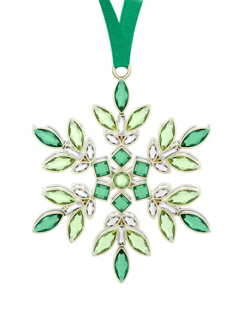 Swarovski Gema crystal-embellished snowflake holiday ornament Green 5691044