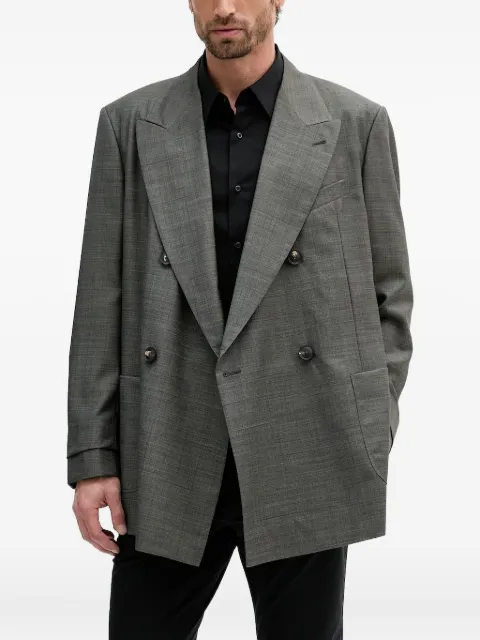 Emporio Armani double-breasted blazer Grey EM002349TE10180