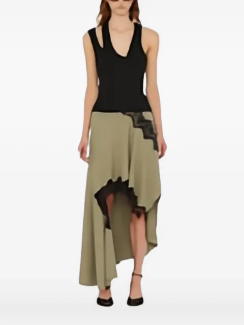 Christopher Esber one-shoulder ribbed top Black 25011489