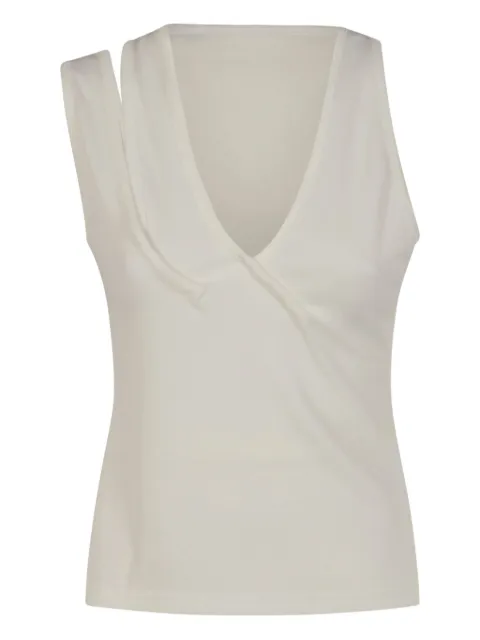 Christopher Esber cut-out ribbed top White 25011489