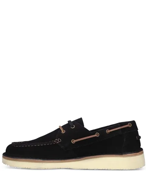 Astorflex Boatflex suede boat shoes Black BOATFLEX724