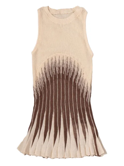 Isa Boulder ribbed sleeveless top Neutrals SS25WTP05B