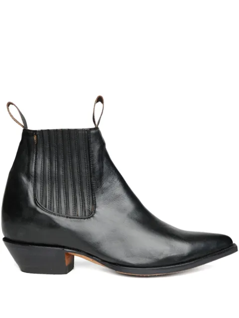 Chamula Botin Vaquero pointed-toe ankle boots Black 266723FW