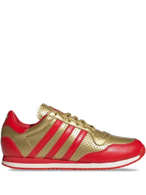adidas Galaxy OG perforated leather trainers Red JR5695