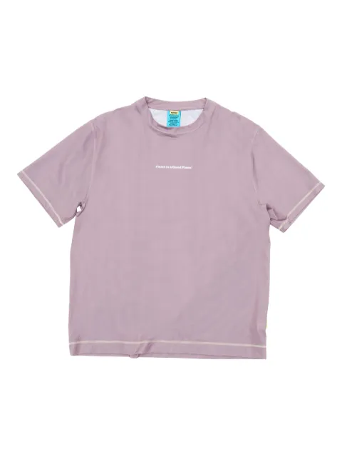 UNNA text-print T-shirt Purple TP021C001U