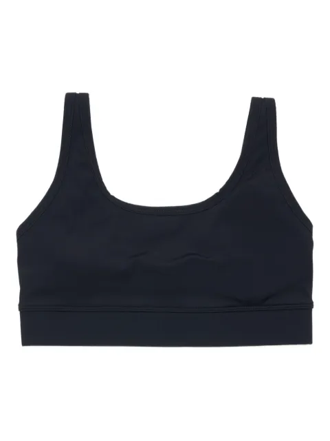 UNNA logo-print bra Black TP006C001W