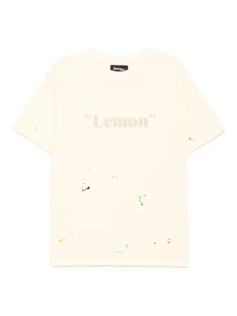 PEACE AND AFTER graphic-print T-shirt Neutrals PA25SSTE01ECRU