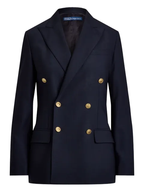 Polo Ralph Lauren double-breasted wool blend blazer Blue 211952717004