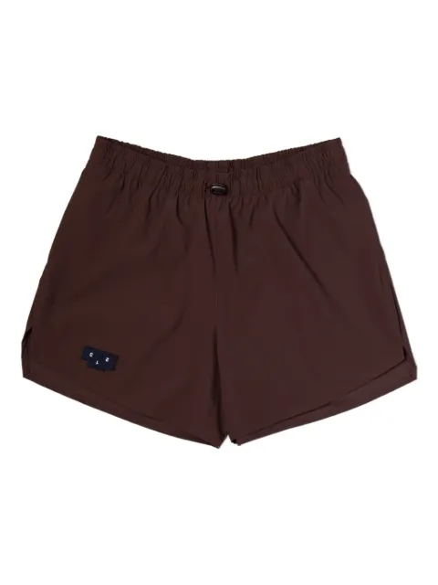 UNNA elastic-waistband performance shorts Brown BP008C034M