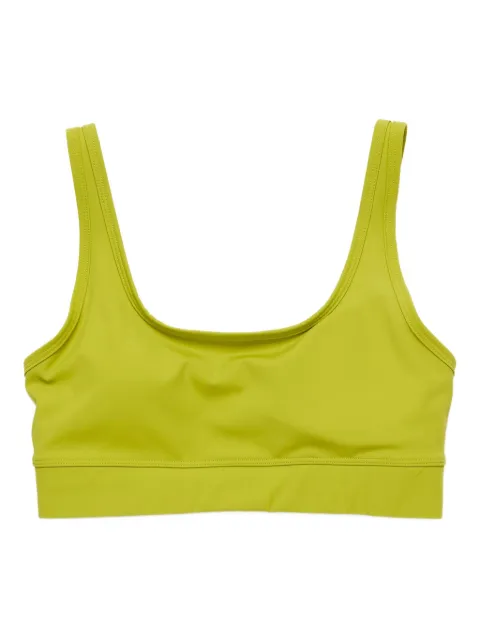 UNNA logo-print bra Green TP006C018W