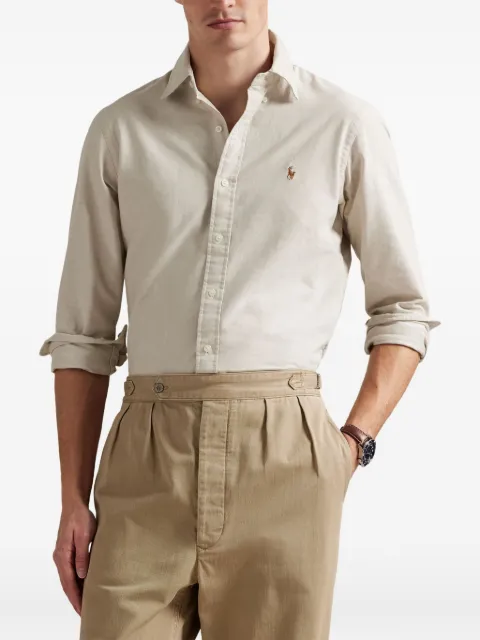Polo Ralph Lauren long-sleeve button-down shirt Neutrals 710795462012