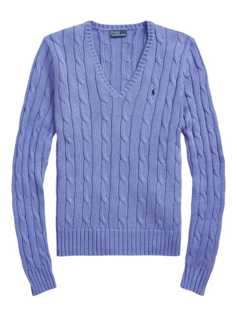 Polo Ralph Lauren V-neck cable-knit sweater Blue 211971870005