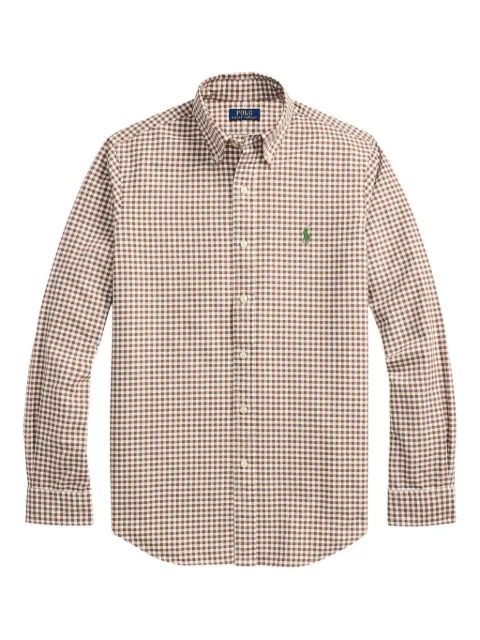 Polo Ralph Lauren checked button-down shirt Brown 710974544001