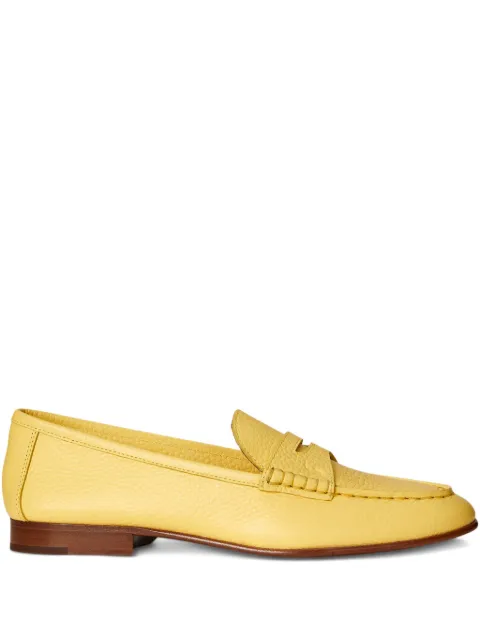 Polo Ralph Lauren pebbled-leather loafers Yellow 818965816008