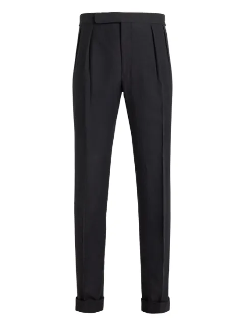 Ralph Lauren Purple Label pleated trousers Black 798977317001